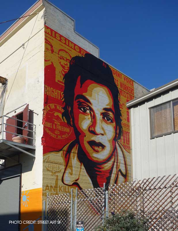 Shepard Fairey Voting Rights Mural San Francisco